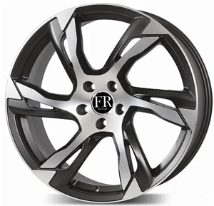 FR Replica Volvo V766 (XC90) 8.5x19 5*108 ET42.5 DIA63.4 CBMF/Черный матовый с алмазной проточкой